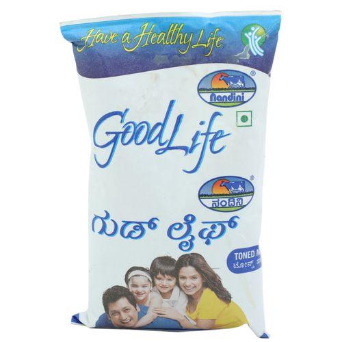 Nandini GoodLife Toned Milk, 500 ml Pouch